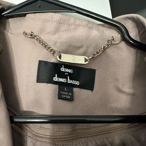 Dennis Basso Tan Trench Coat Size L